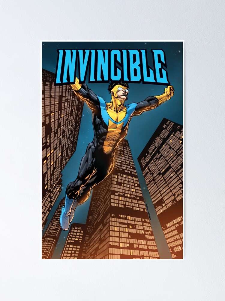 invincible,comic,robert kirkman,city,image  comics,cover,superheroes,guardians of the globe,mark grayson,nolan  grayson,omni man,atom eve Poster for Sale by josram
