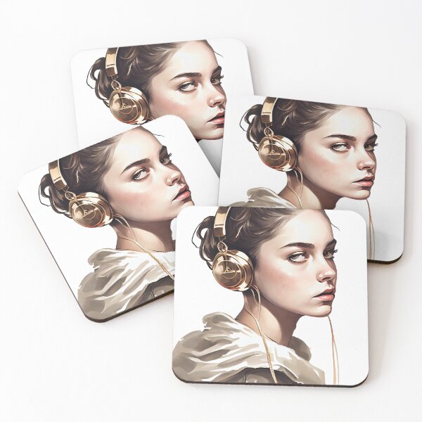 Item preview, Music Girl Headphones  designed and sold by PosterManiaRo.