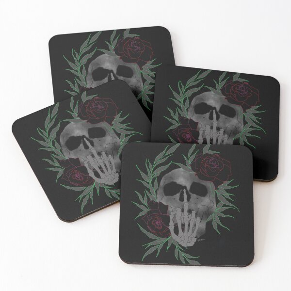 Item preview, roses and skull designed and sold by Diksha Yadav.