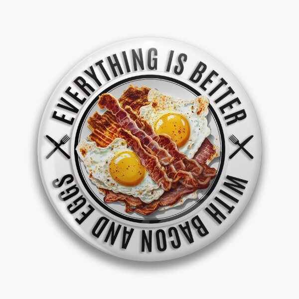 Item preview, Plate of Everything is Better with Bacon and Eggs designed and sold by FishHuntLife.