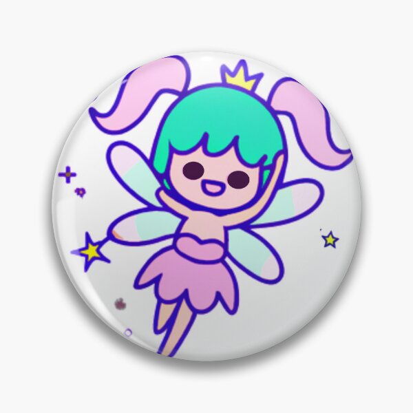 Item preview, Cute and Happy Fairy princess with Blue and Pink Hair  designed and sold by HanaiPrint.