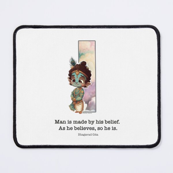 Item preview, Letter I Lord Shri Krishna Quote designed and sold by SattvaCentric.