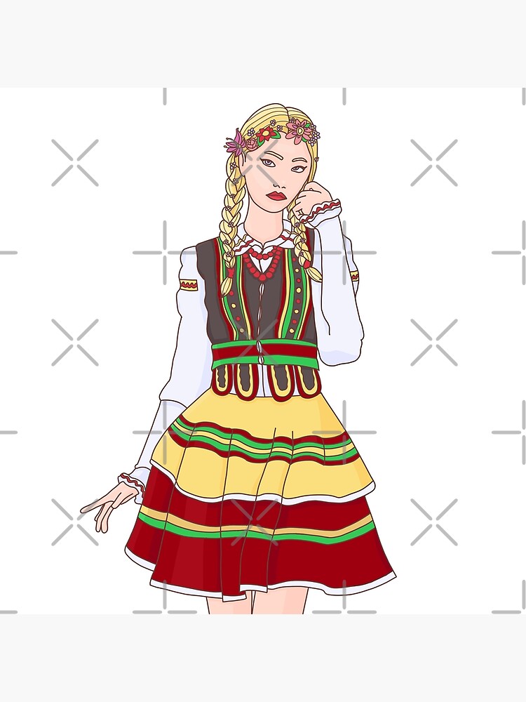 Polish folk dancer Poster