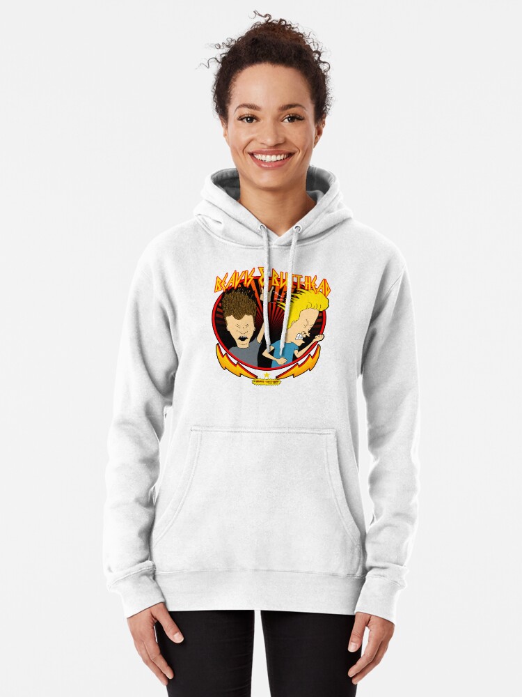 Beavis and Butt-Head Metal Colors Rock Out Pullover Hoodie for