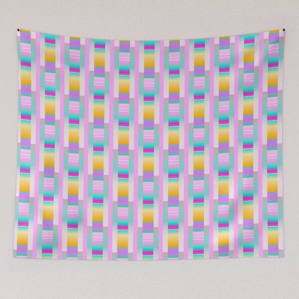 Item preview, Pink purple yellow geometric pattern | artsy geometric pattern designed and sold by lausn.