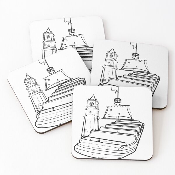 Item preview, Pirate Ride Outline Black and White designed and sold by Sommerman1.
