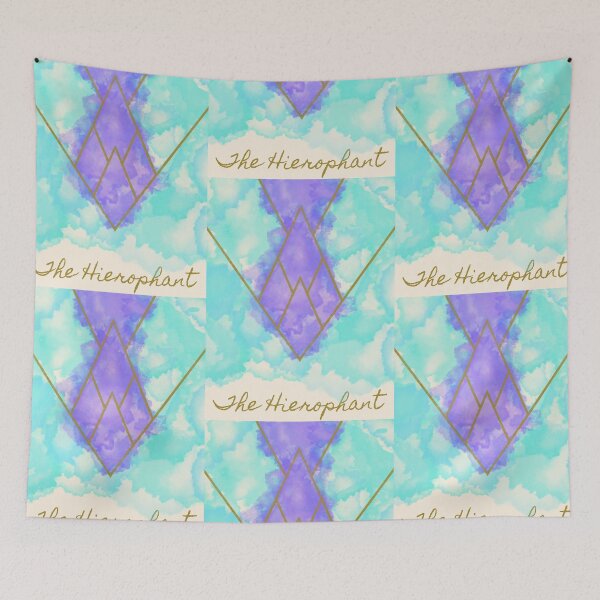 Item preview, Watercolor Tarot - The Hierophant designed and sold by AstralAluminum.
