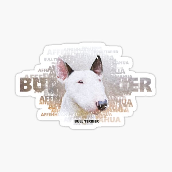 BULL TERRIER Vinyl Sticker - English Bully Dog Puppy Gladiator - Die Cut  Decal - Minglewood Trading