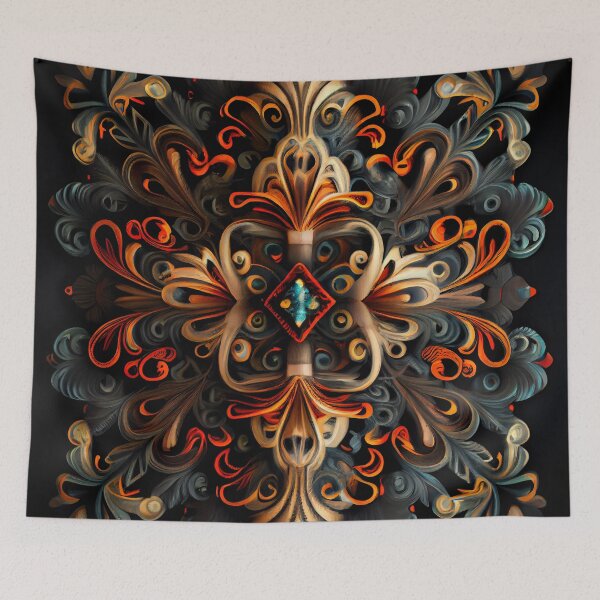 Item preview, Explosive Fine Aggressive New Traditional Pattern Digital Painting designed and sold by CodeAndColors.