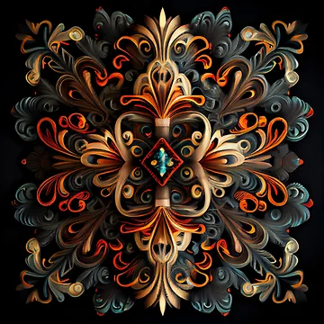 Vorschaubild zum Design Explosive Fine Aggressive New Traditional Pattern Digital Painting von CodeAndColors