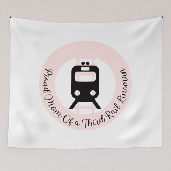 Item preview, Proud Mom Of A Third Rail Lineman l Pink designed and sold by GabbyC03.