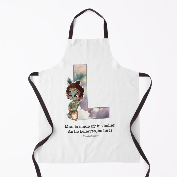 Item preview, Letter L Lord Shri Krishna Quote designed and sold by SattvaCentric.