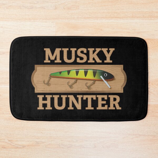 Item preview, Musky Hunter Perch Pattern Jerkbait Fishing Lure Plaque Sticker designed and sold by BlueSkyTheory.