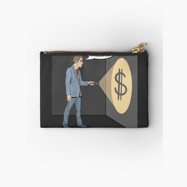 Item preview, Pop Art Businessman with Flashlight Searching for Money.  designed and sold by ivector.