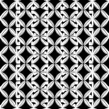 Imagen de la obra Basic White Black Transitional Pattern Digital Painting de CodeAndColors