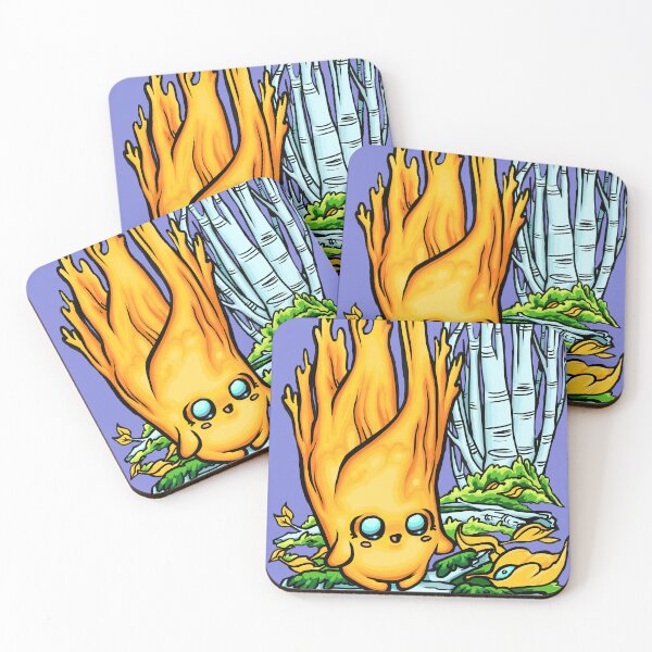 Item preview, Yellow Staghorn Fun Guy designed and sold by EireSeoulStudio.