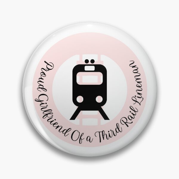 Item preview, Proud Girlfriend Of a Third Rail Lineman l Pink designed and sold by GabbyC03.