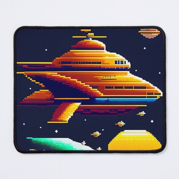 Item preview, Pixel NFT spaceship art designed and sold by CyberArtsy.