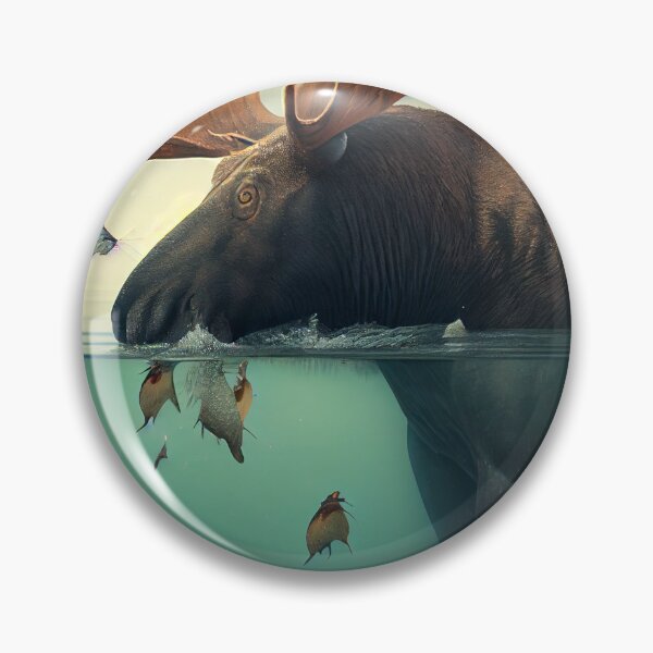 Item preview, Fugue among the Moose and Flounder Digital Painting designed and sold by CodeAndColors.