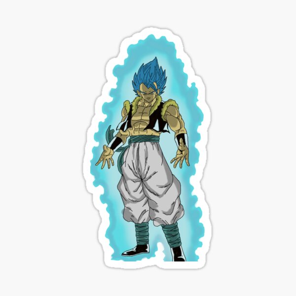 Goku SSJ Blue - Full Body Sticker by Quinjao