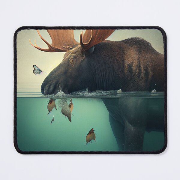 Item preview, Fugue among the Moose and Flounder Digital Painting designed and sold by CodeAndColors.