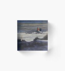 Shared Moments on the Beach Acrylic Block