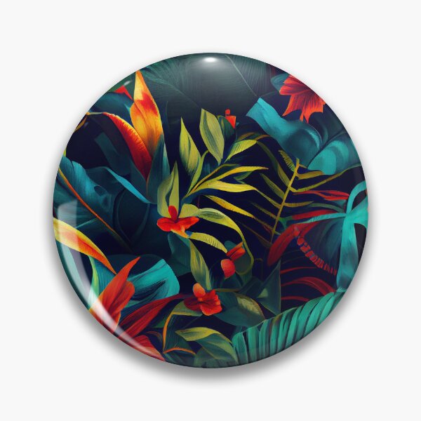 Item preview, Exotic Angular Enchanted Tropical Pattern Digital Painting designed and sold by CodeAndColors.