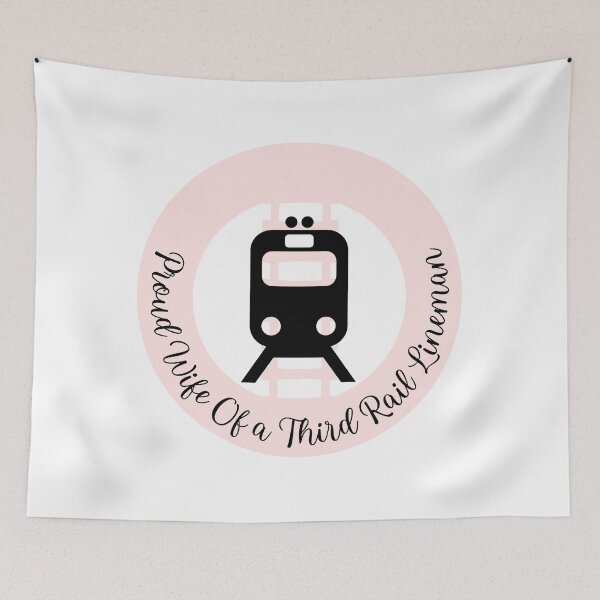Item preview, Proud Wife Of a Third Rail Lineman l Pink designed and sold by GabbyC03.
