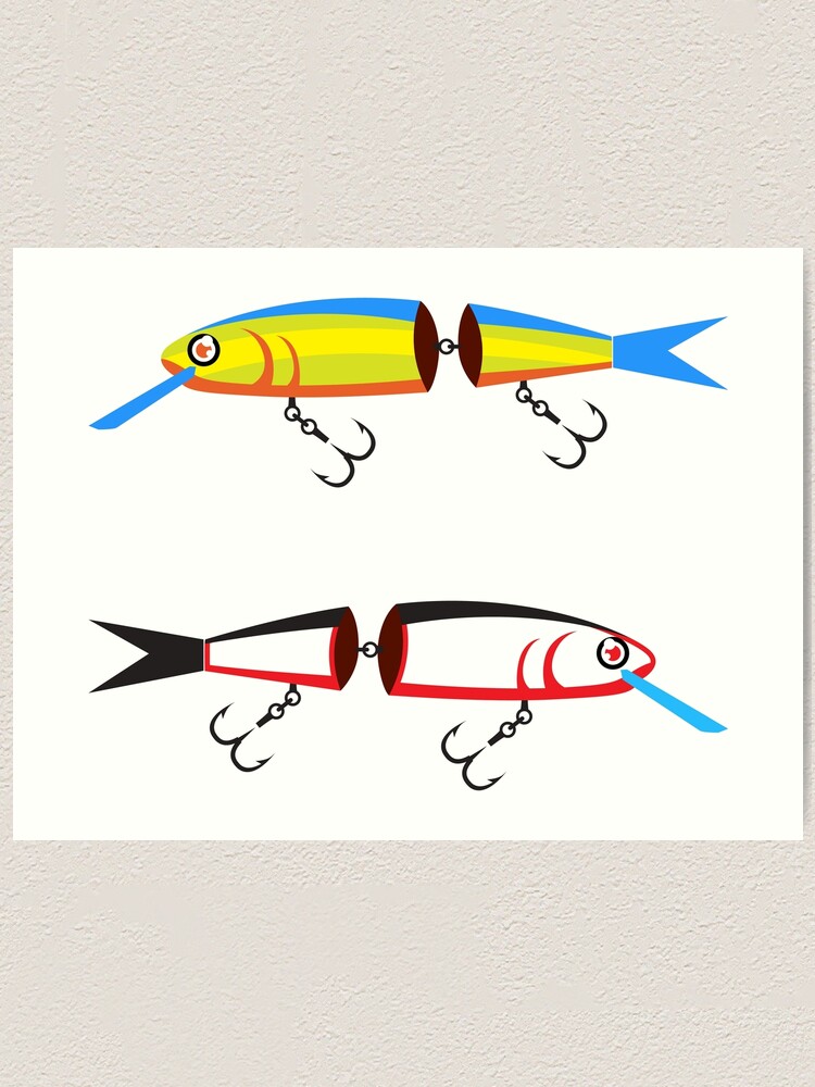 crank bait lure with sharp hooks  Poster for Sale by mrivserg