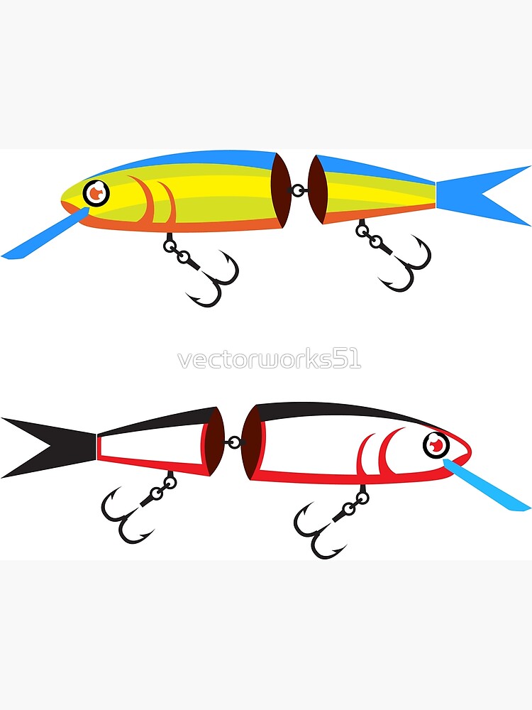 Fishing Lure Art Print for Sale by vectorworks51