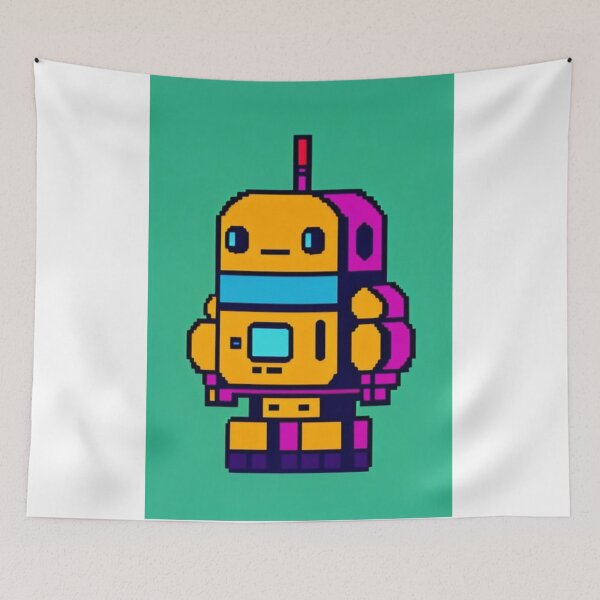 Item preview, Pixel robot NFT art  designed and sold by CyberArtsy.