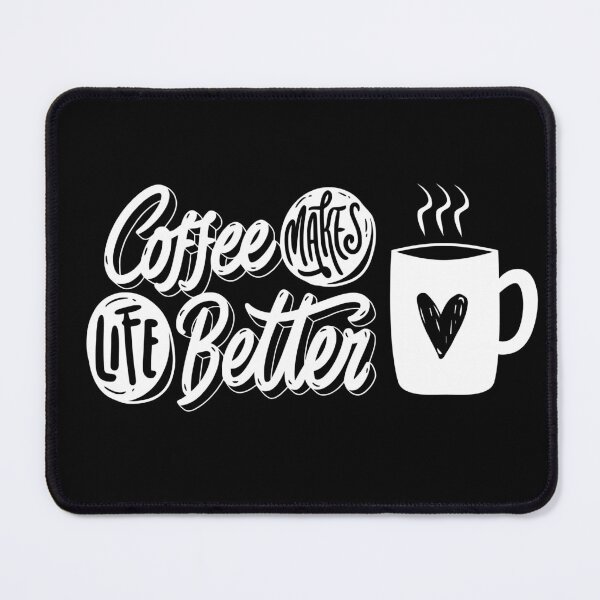 Item preview, Coffee makes life better hot coffee mug heart designed and sold by GraphicHabitatt.