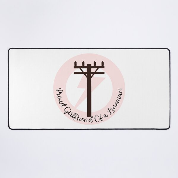 Item preview, Proud Girlfriend Of a Lineman l Pink designed and sold by GabbyC03.
