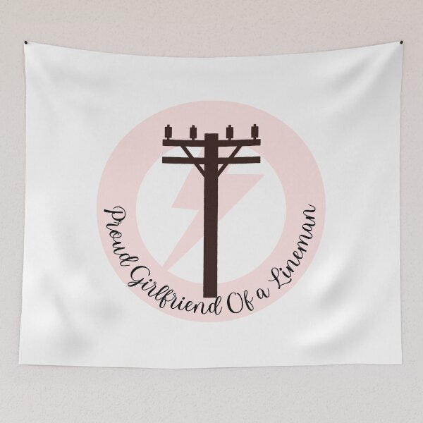 Item preview, Proud Girlfriend Of a Lineman l Pink designed and sold by GabbyC03.