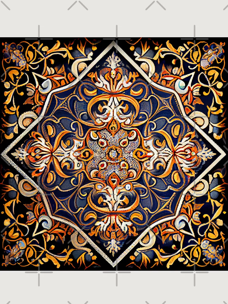 Thumbnail 6 von 6, Premium Oversized Pullover, Imagined Detailed New Traditional Pattern Digital Painting designt und verkauft von CodeAndColors.