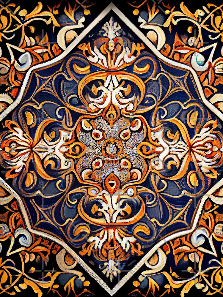 Aperçu 5 sur 5. Robe trapèze avec l'œuvre Imagined Detailed New Traditional Pattern Digital Painting créée et vendue par CodeAndColors.