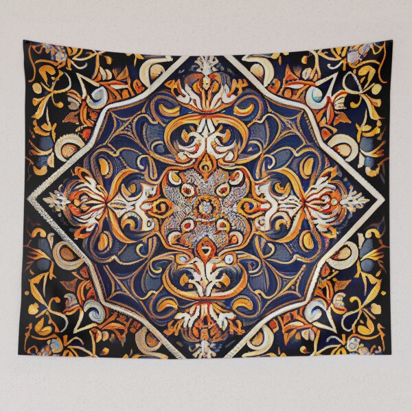 Aperçu de l'œuvre Imagined Detailed New Traditional Pattern Digital Painting créée et vendue par CodeAndColors.