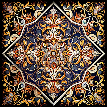 Vorschaubild zum Design Imagined Detailed New Traditional Pattern Digital Painting von CodeAndColors