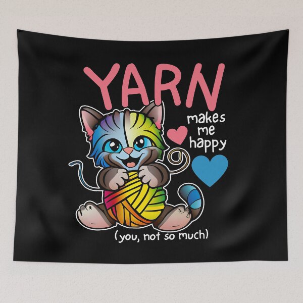 Item preview, Yarn makes me happy - you not so much designed and sold by EvergreenWhimsy.