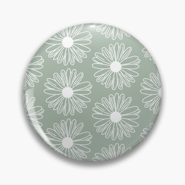 Item preview, Sage Green Daisy Pattern - Floral Pattern designed and sold by thelustrous.