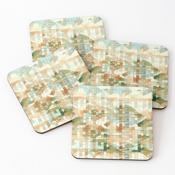 Item preview, Classic Balanced Semi Abstract Modern Farmhouse Pattern Digital Painting designed and sold by CodeAndColors.