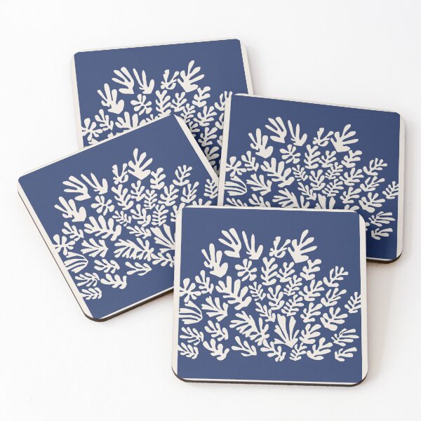 Item preview, Henri Matisse Flower, Papier Decoupes Art sdark blue, Matisse Cutout's, Matisse inspired sheaf designed and sold by re-make-.