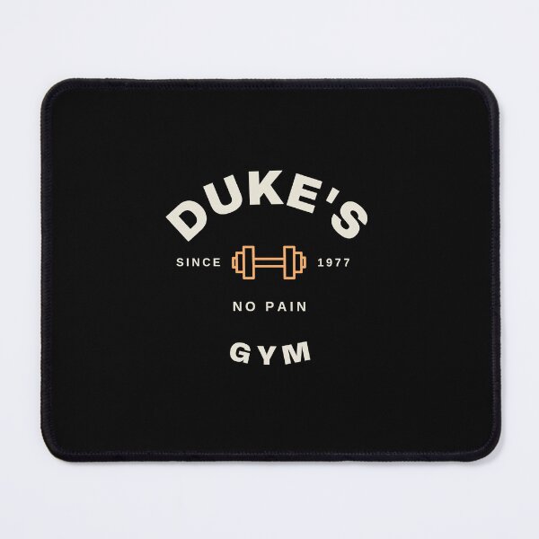 Item preview, Duke's Gym 1980s influenced design designed and sold by RetroDesignsNW.