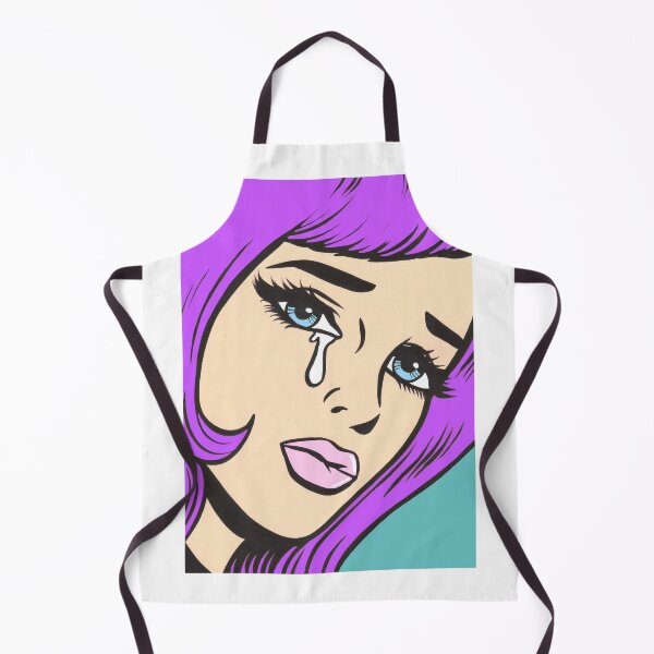 Item preview, Purple Bangs Crying Comic Girl designed and sold by turddemon.