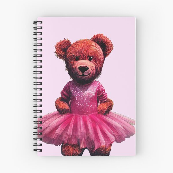 Item preview, Ballet dancer plush teddy bear in pink tutu - cut out, good for sticker :) designed and sold by EmeraldeaArt.