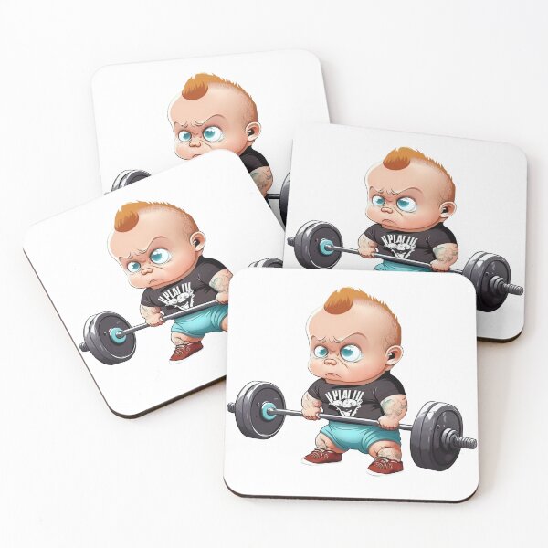 Item preview, A strong kid who lifts weights designed and sold by Melcu.