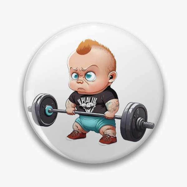 Item preview, A strong kid who lifts weights designed and sold by Melcu.