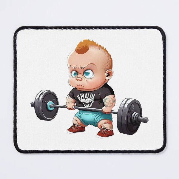 Item preview, A strong kid who lifts weights designed and sold by Melcu.