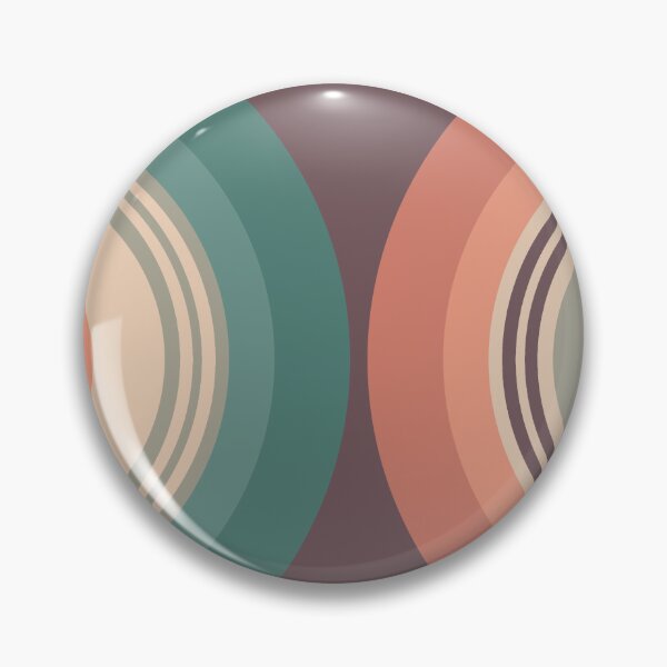 Item preview, Colorful double semicircles in retro style designed and sold by BattaAnastasia.