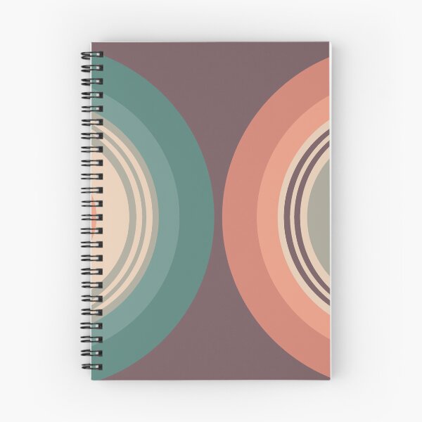 Item preview, Colorful double semicircles in retro style designed and sold by BattaAnastasia.